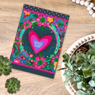 Bonus Mom Floral Hearts Pretty Unique Mother’s Day Card