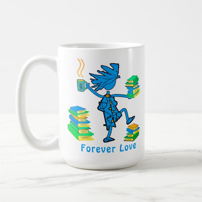 Bonus Mom! Love Books Coffee Mug (Left)