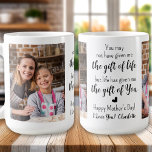 BONUS MOM Poem Custom 2 Photo Mother's Day Coffee Mug<br><div class="desc">Introducing our heartfelt Mother's Day coffee mug, designed especially for bonus moms, step moms, and step mothers who hold a special place in our hearts. This modern and stylish mug features the touching message: "You may not have given me the gift of life, but life gave me the gift of...</div>