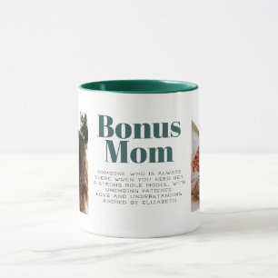 Bonus Mom Typography Customized Mug