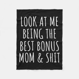 Bonus step mom mothers day from stepdaughter fleece blanket