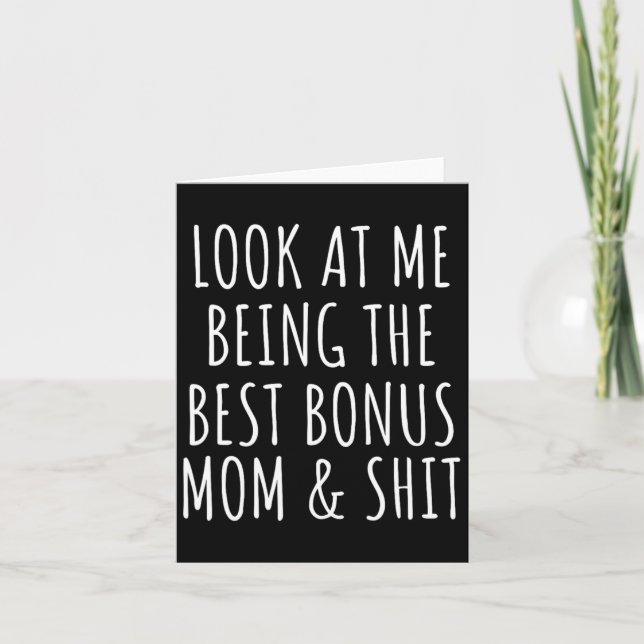 Bonus Step Mom Mothers Day From Stepdaughter Steps Card (Front)