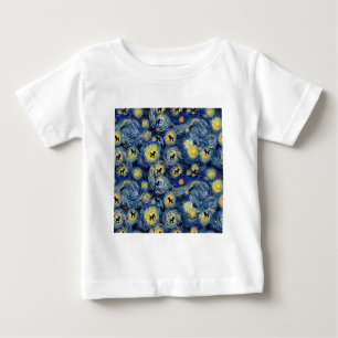 Boo22 Artist Poodle Boho Floral – Colorful Poodle Baby T-Shirt