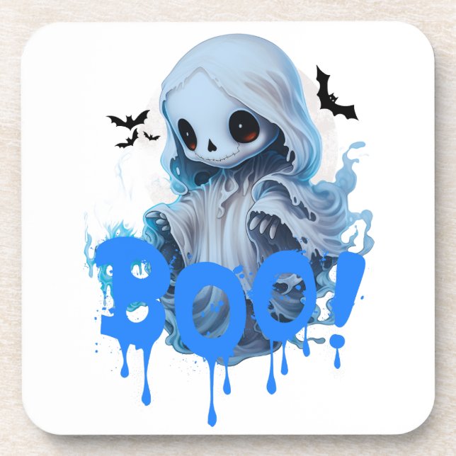 Boo 03 beverage coaster (Front)