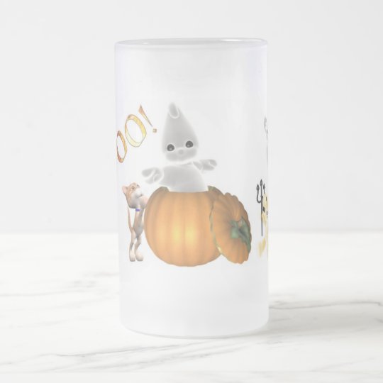 Boo-1-zmug Frosted Glass Beer Mug