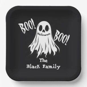 BOO!  – A Ghostly Grin Paper Plates