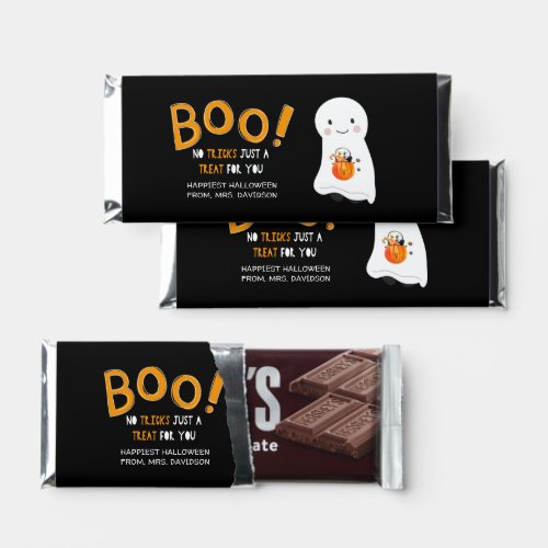 Boo A Treat For You  Ghost Halloween Hershey Bar Favors