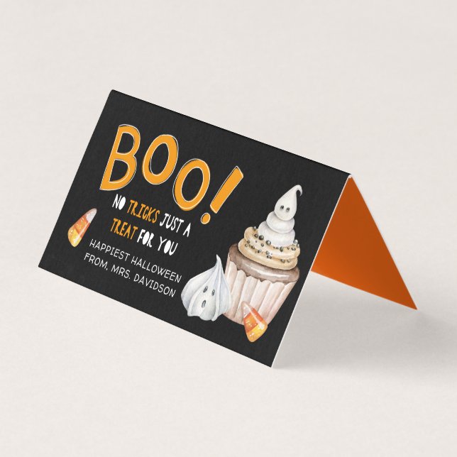 Boo A Treat For You | Ghost Halloween Treats (Front)