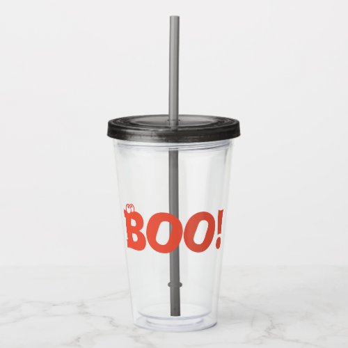 Boo  acrylic tumbler