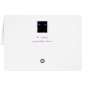 Boo - Amethyst Blank Card (Back Horizontal)