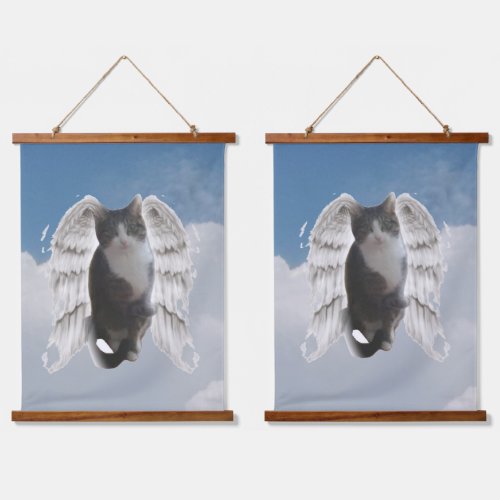 Boo Angel 66 cm x 914 cm Wood Topped  Hanging Tapestry