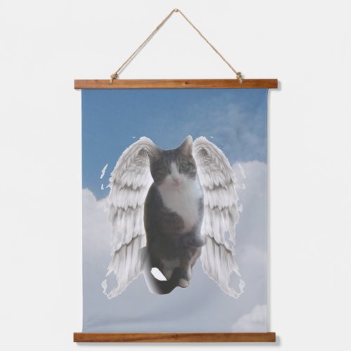 Boo Angel 66 cm x 914cm Wood Topped Wall Tapestry