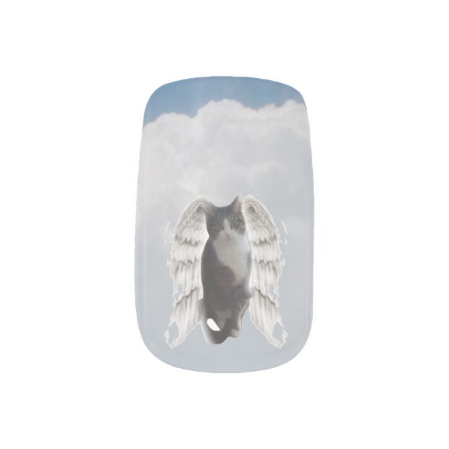 Boo Angel Nail Art Decals (Left Thumb)