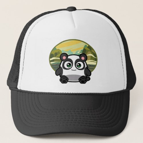 Boo as Panda Apparel Trucker Hat