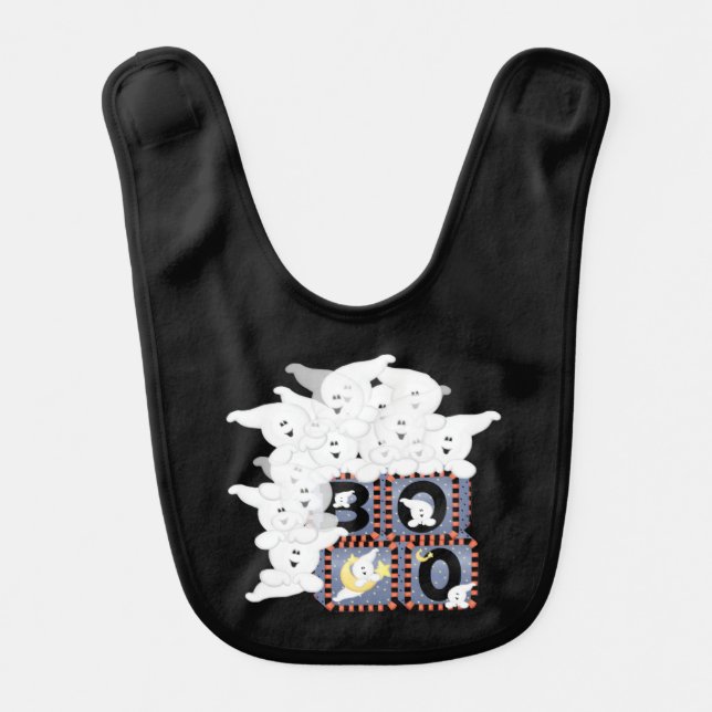 Boo Baby Halloween Baby Bib (Front)