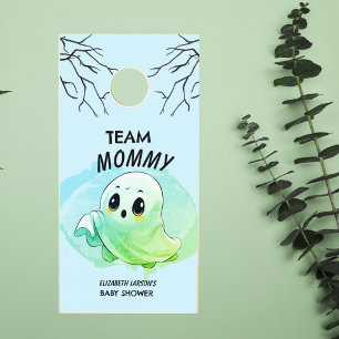 Boo Baby Shower Halloween Blue Themed Cute Party Cornhole Set