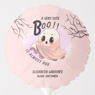 Boo Baby Shower Halloween Pink themed Cute Party Balloon
