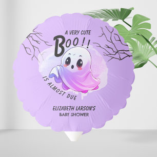 Boo Baby Shower Halloween Purple Themed Cute Party Balloon