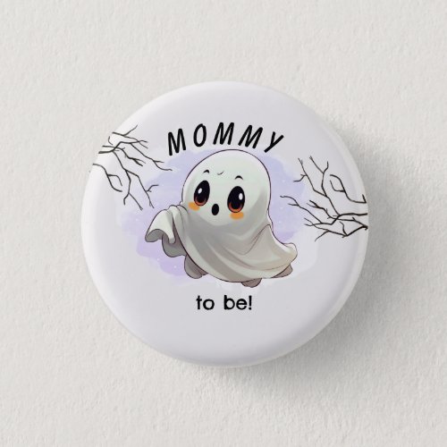 Boo Baby Shower Halloween themed Cute Party Button