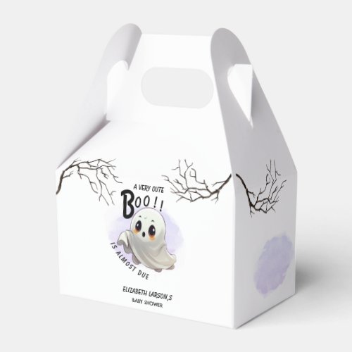 Boo Baby Shower Halloween themed Cute Party Favor Boxes