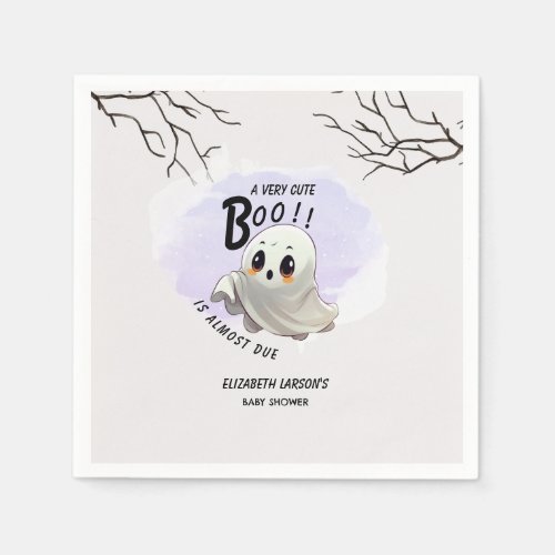 Boo Baby Shower Halloween themed Cute Party Napkins