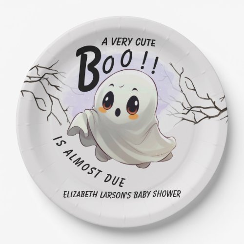 Boo Baby Shower Halloween themed Cute Party Paper Plates