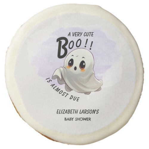 Boo Baby Shower Halloween themed Cute Party Sugar Cookie