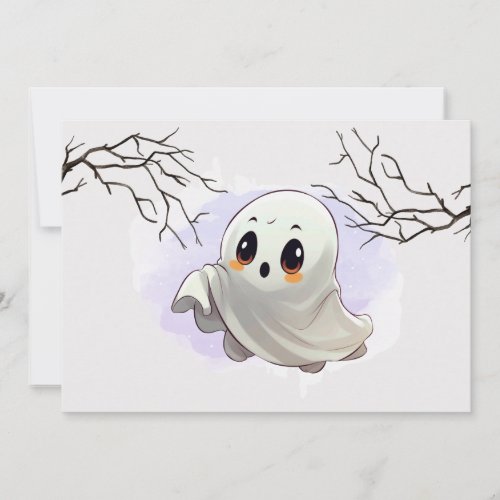 Boo Baby Shower Halloween themed Cute Party Thank You Card