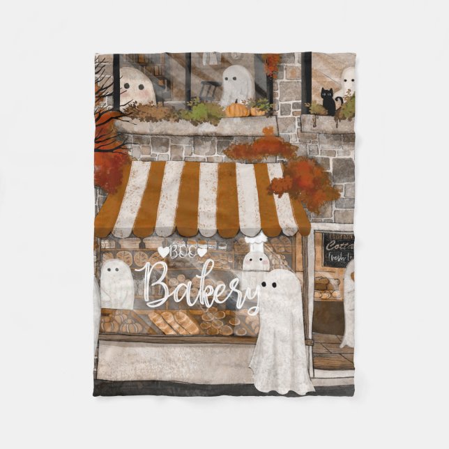 Boo Bakery Fleece Blanket (Front)