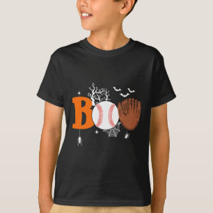 Boo Baseball Halloween Spooky Halloween Baseball P T-Shirt