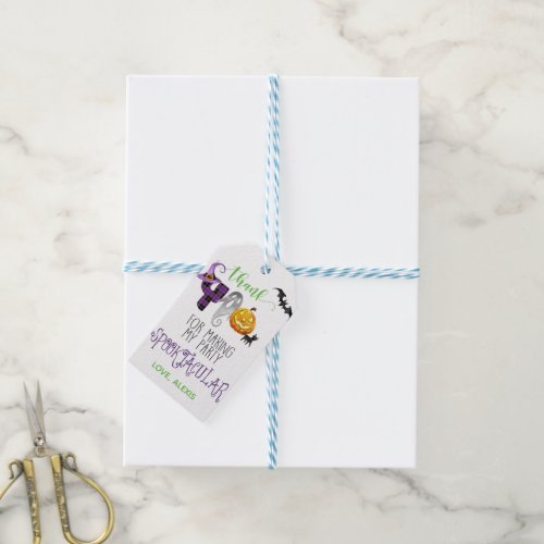 Boo Bash Birthday Favor Tag