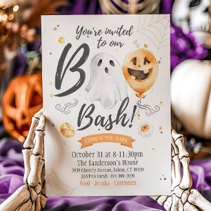 Boo Bash invitation, Halloween Invitation