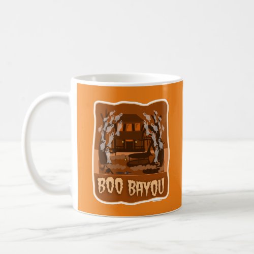 Boo Bayou Spooky Ghosts Halloween Cartoon Coffee Mug