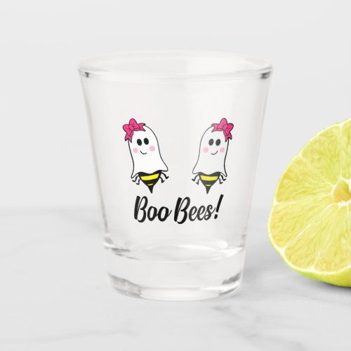 Boo Bees_ Breast Cancer Awreness Shot Glass