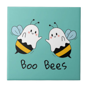 Boo Bees Ceramic Tile