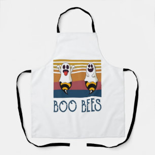 Boo Bees Couple Ghost Halloween shirt Apron