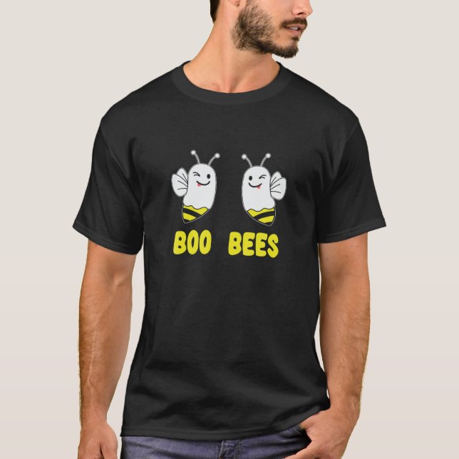 Boo Bees Couples Halloween Costume Funny N Boo Bee T-Shirt (Front)