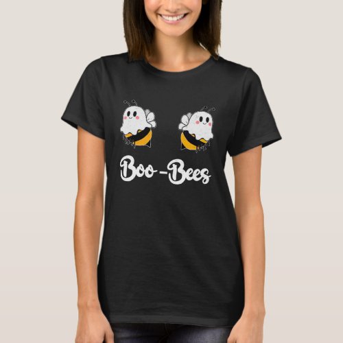 Boo Bees Funny Couples Halloween Matching Ghost Be T_Shirt