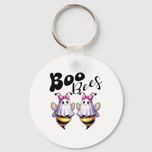 Boo Bees Ghost Bee Halloween Costume Women Funny Keychain