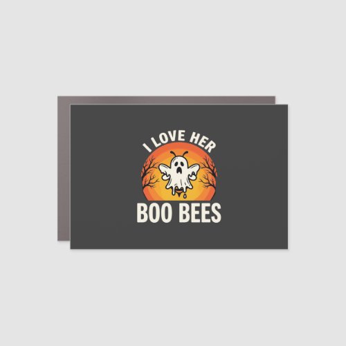 Boo Bees Halloween Ghost Bee Funny Design_1 Car Magnet