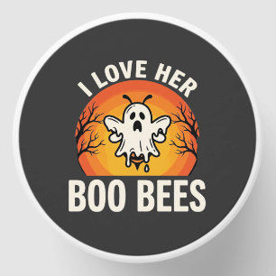 Boo Bees Halloween Ghost Bee Funny Design_1 Mini Candle Favors