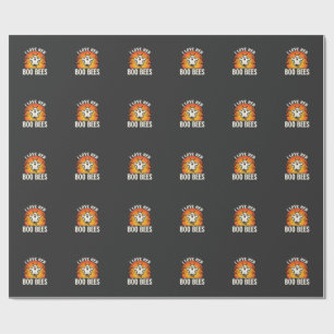 Boo Bees Halloween Ghost Bee Funny Design_1 Wrapping Paper