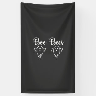 Boo Bees Halloween Ghost Design Banner