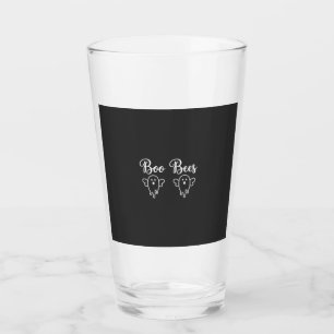 Boo Bees Halloween Ghost Design Glass