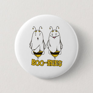 Boo Bees Halloween - Halloween Funny Ghosts Bees Button
