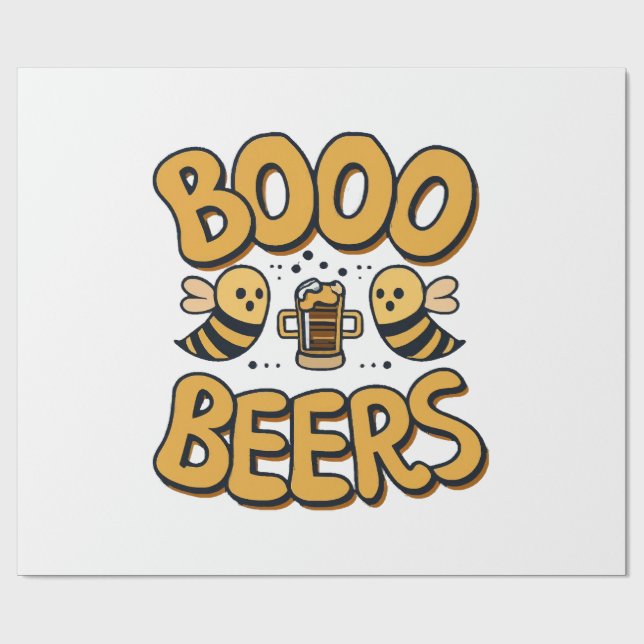 Boo Bees Wrapping Paper (Flat)