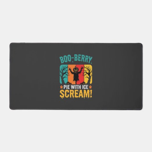 Boo-Berry Pie Halloween Ice Scream Design Desk Mat