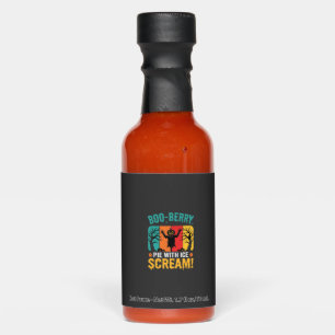Boo-Berry Pie Halloween Ice Scream Design Hot Sauces