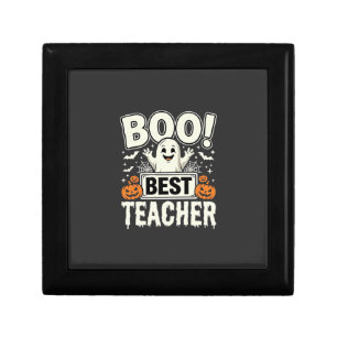 Boo Best Teacher Halloween Ghost Design_1 Gift Box