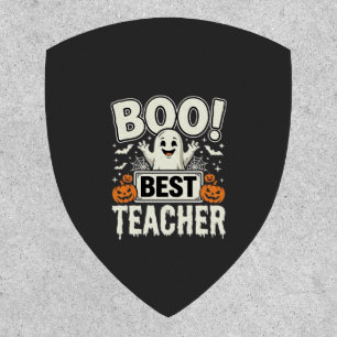 Boo Best Teacher Halloween Ghost Design_1 Patch